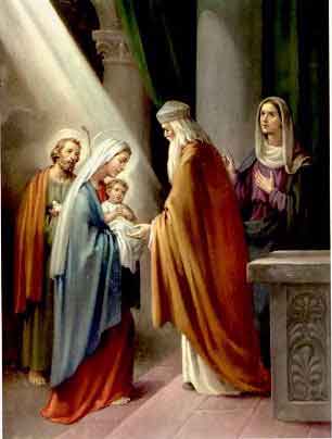 The presentation of Jesus to the Temple