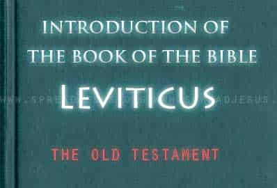 The book Of The Bible Leviticus