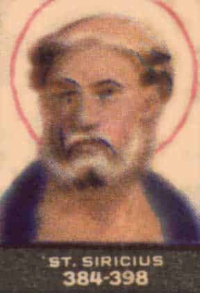 Saint Siricius  Catholic Saint