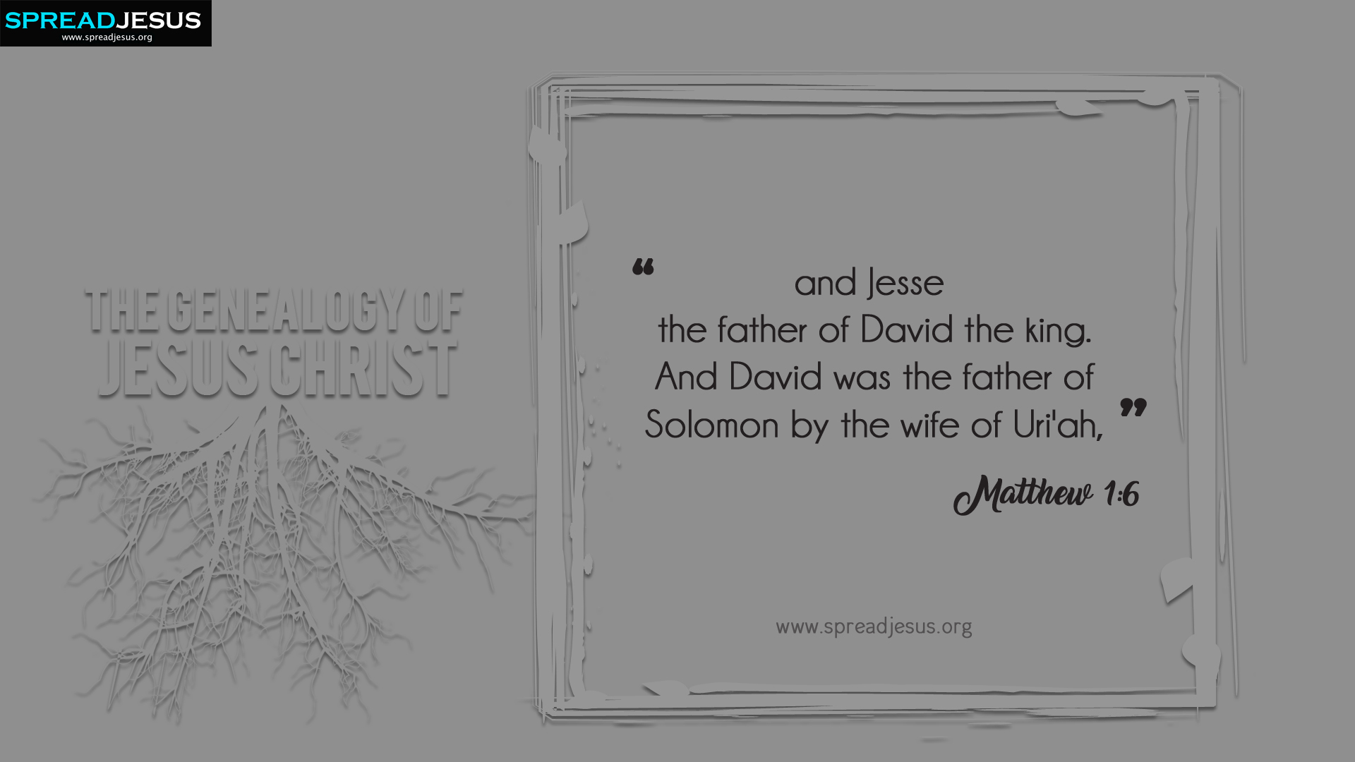 The Genealogy of Jesus Christ Matthew 1:6 HD-Wallpapers